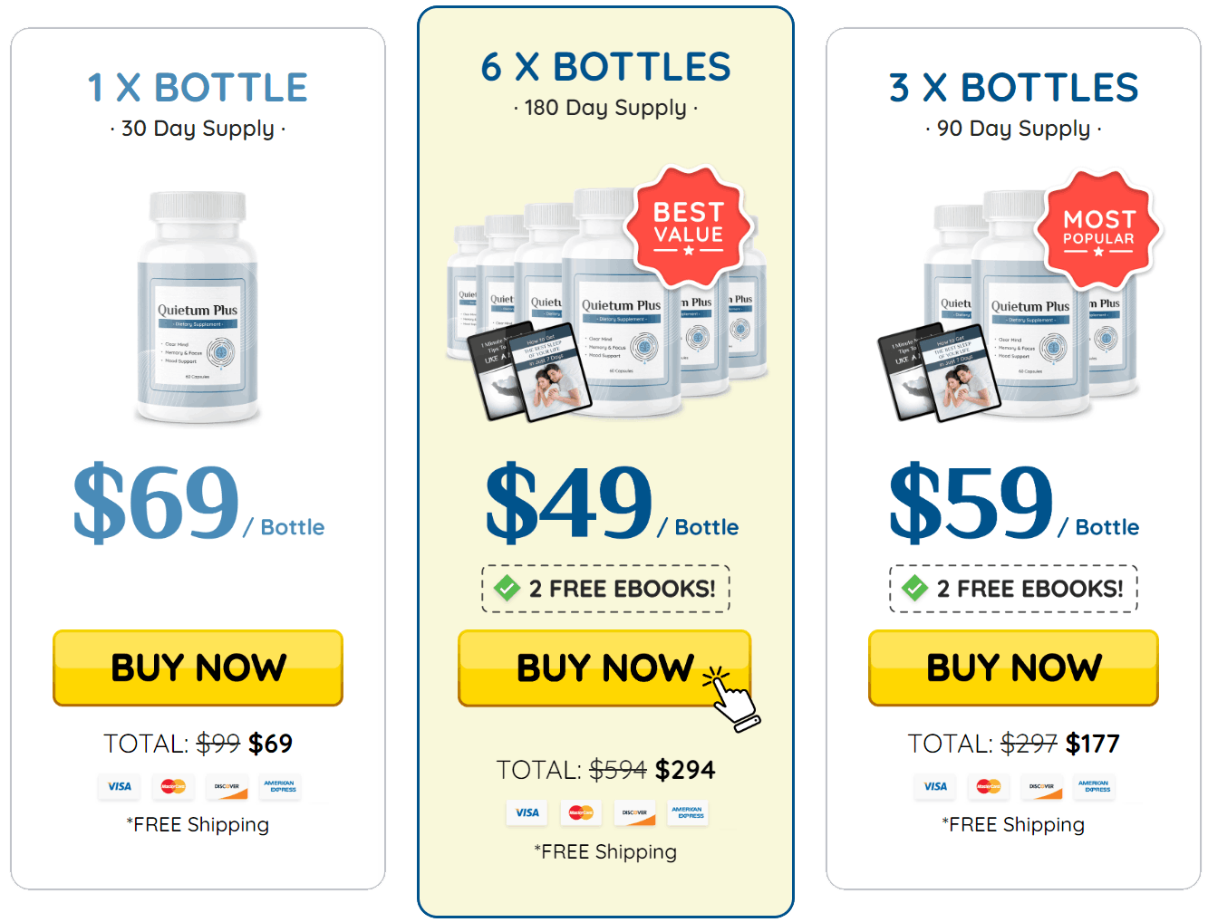  Quietum Plus bottles 